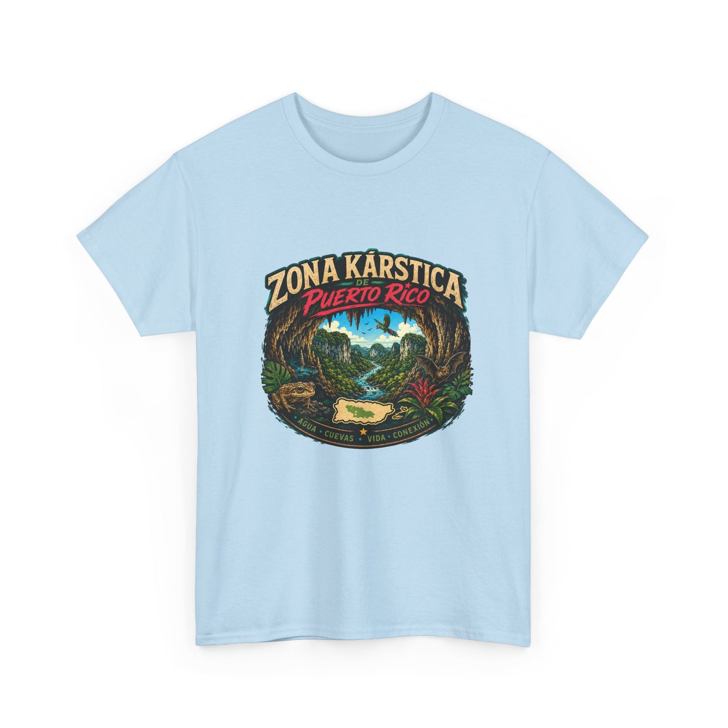 Puerto Rico Zona Kárstica T-Shirt — Tropical Cave & Rainforest Graphic Tee