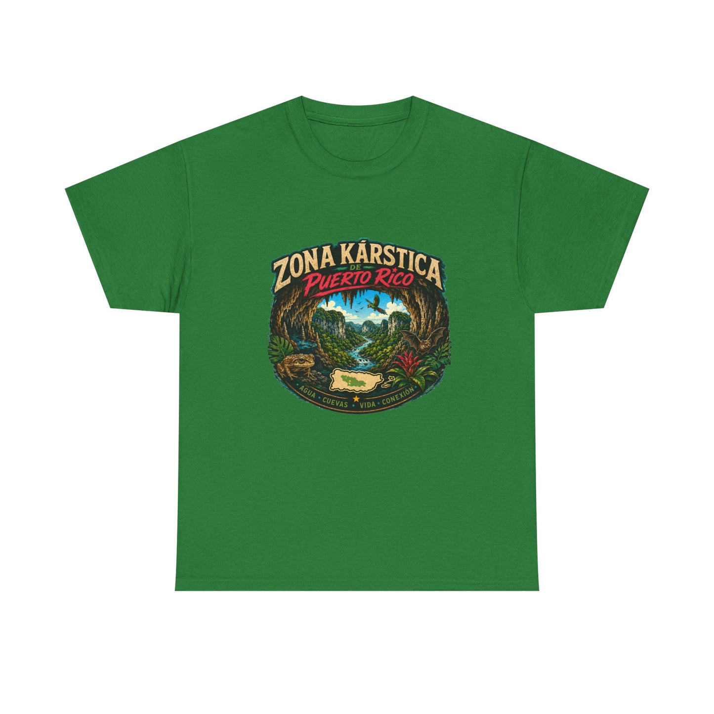 Puerto Rico Zona Kárstica T-Shirt — Tropical Cave & Rainforest Graphic Tee