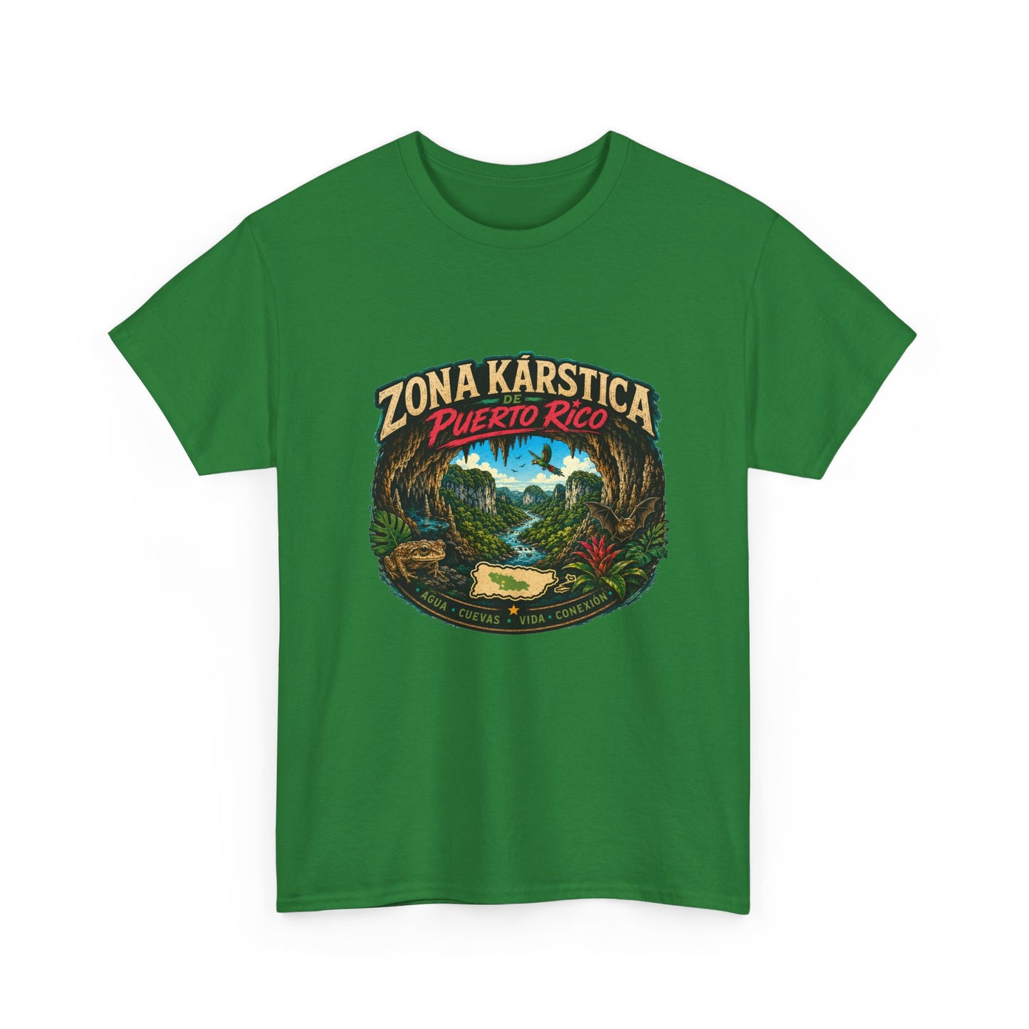Puerto Rico Zona Kárstica T-Shirt — Tropical Cave & Rainforest Graphic Tee