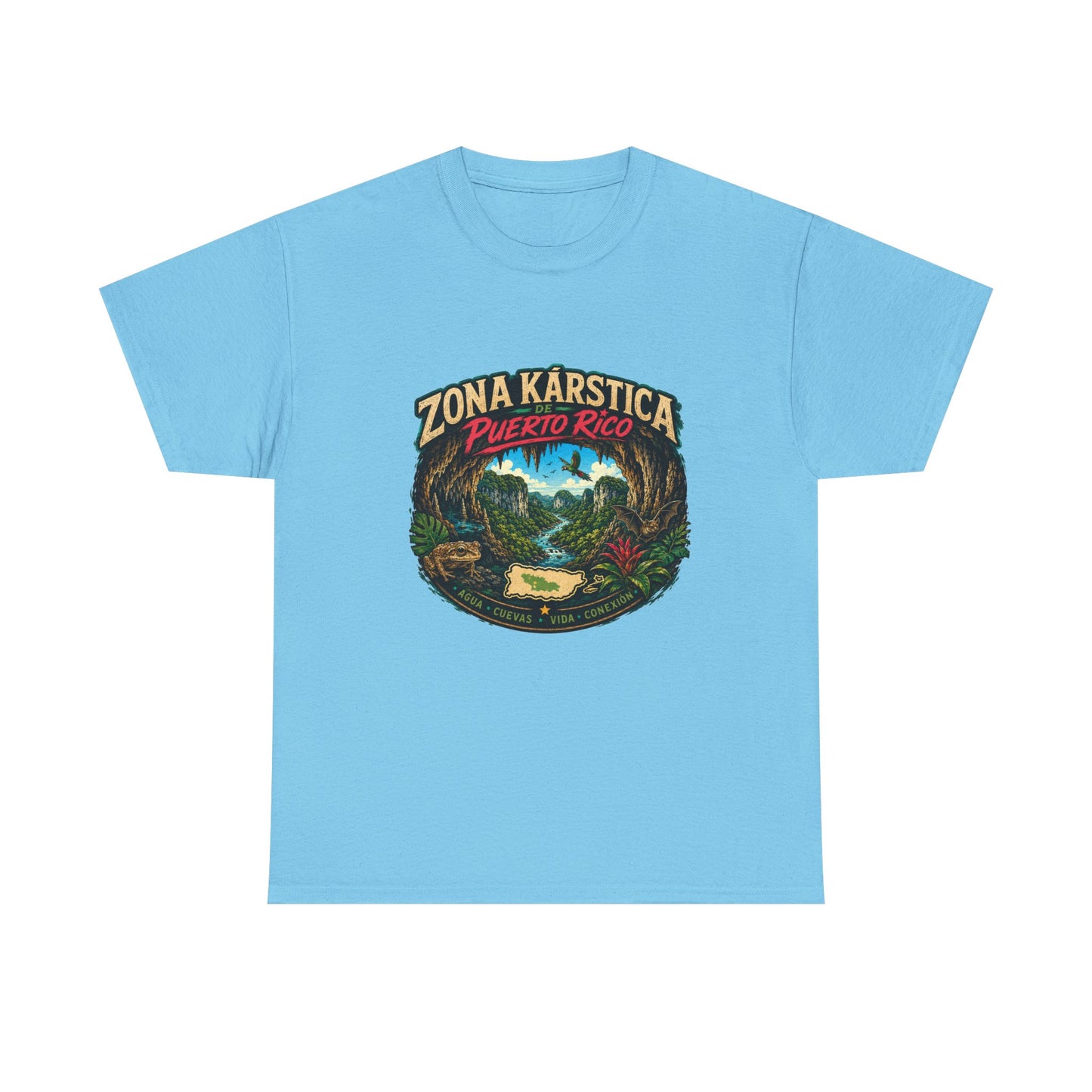 Puerto Rico Zona Kárstica T-Shirt — Tropical Cave & Rainforest Graphic Tee