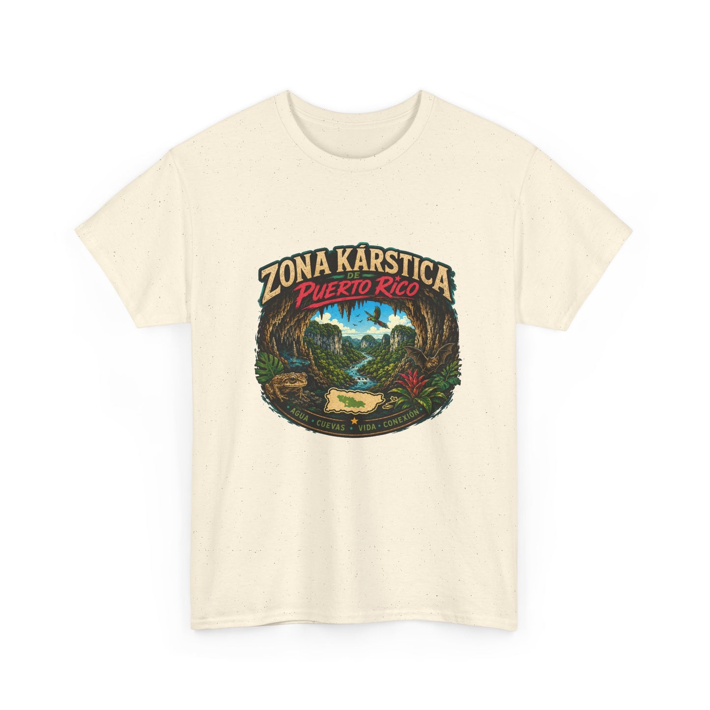 Puerto Rico Zona Kárstica T-Shirt — Tropical Cave & Rainforest Graphic Tee