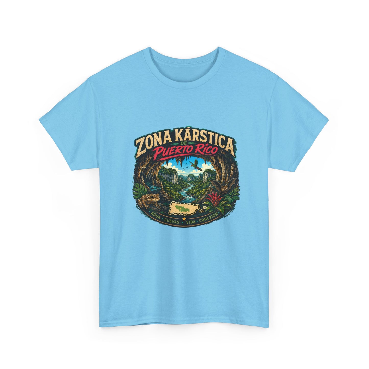 Puerto Rico Zona Kárstica T-Shirt — Tropical Cave & Rainforest Graphic Tee