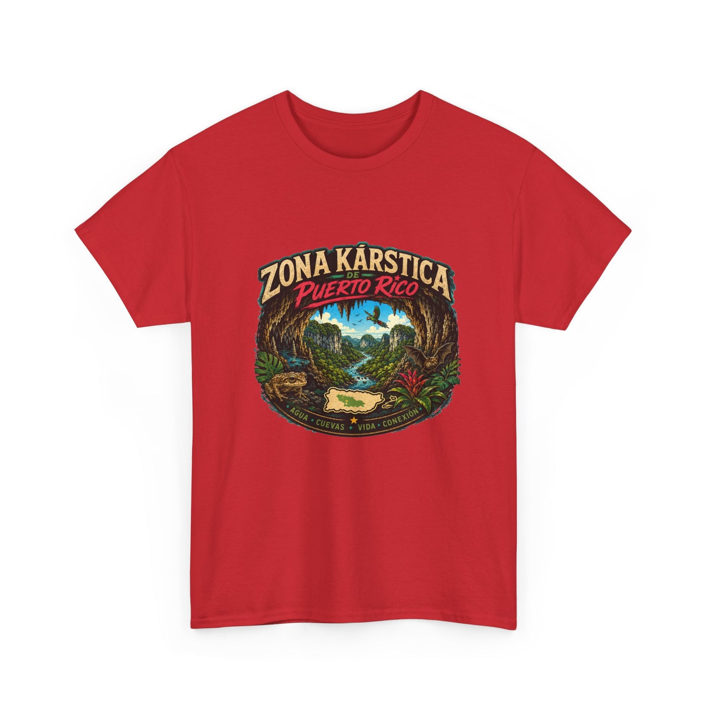 Puerto Rico Zona Kárstica T-Shirt — Tropical Cave & Rainforest Graphic Tee