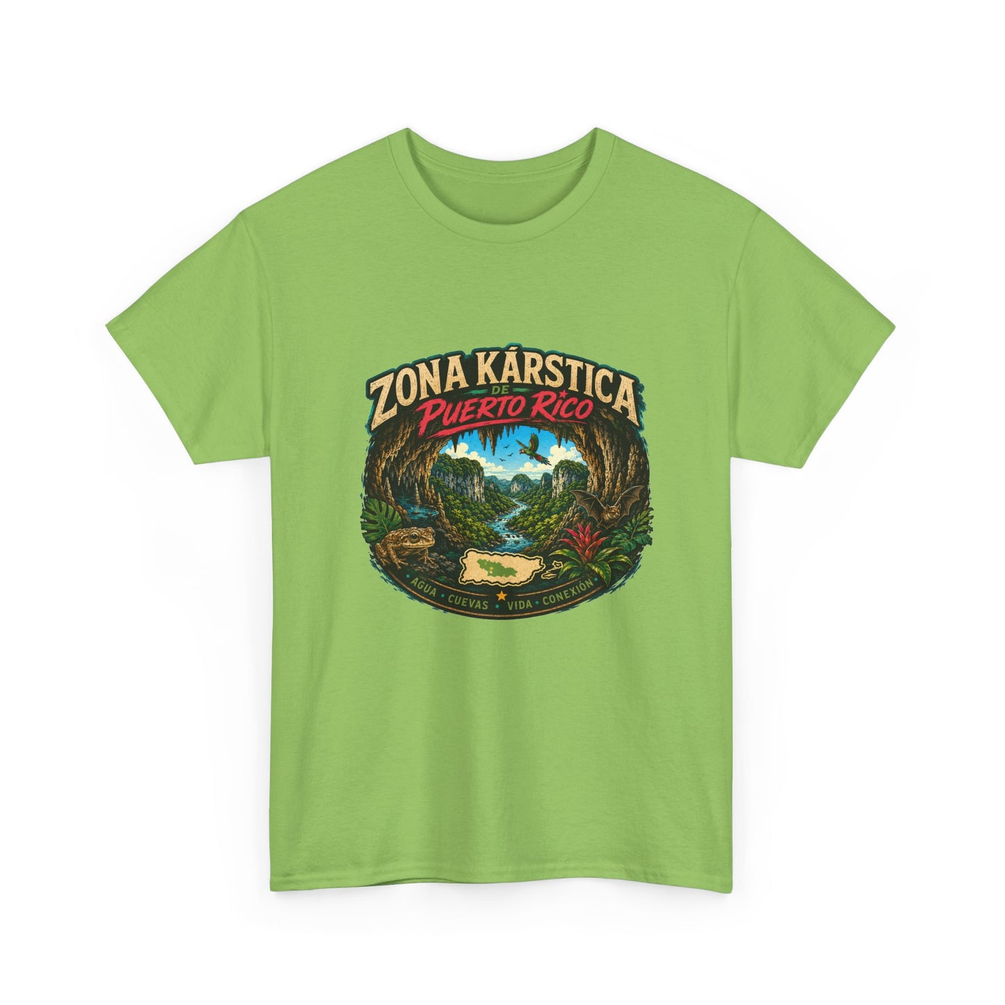 Puerto Rico Zona Kárstica T-Shirt — Tropical Cave & Rainforest Graphic Tee
