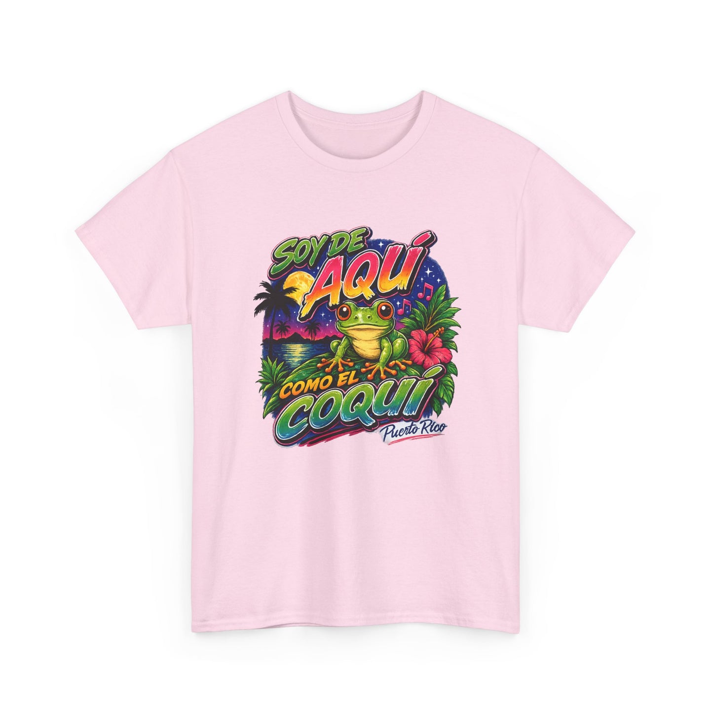 Soy De Aquí Como El Coco T-Shirt — Tropical Puerto Rico Graphic Tee