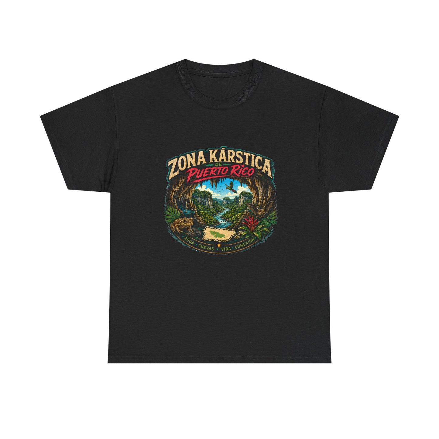 Puerto Rico Zona Kárstica T-Shirt — Tropical Cave & Rainforest Graphic Tee