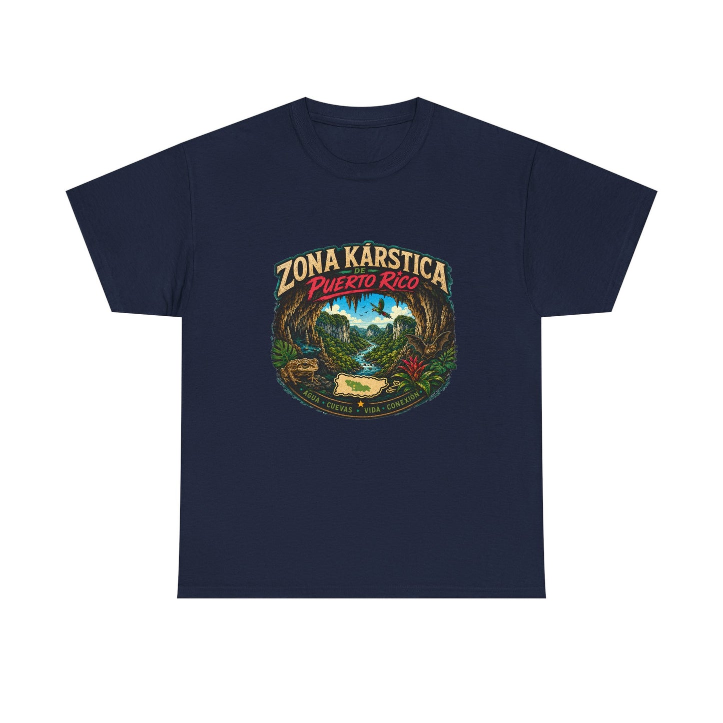 Puerto Rico Zona Kárstica T-Shirt — Tropical Cave & Rainforest Graphic Tee
