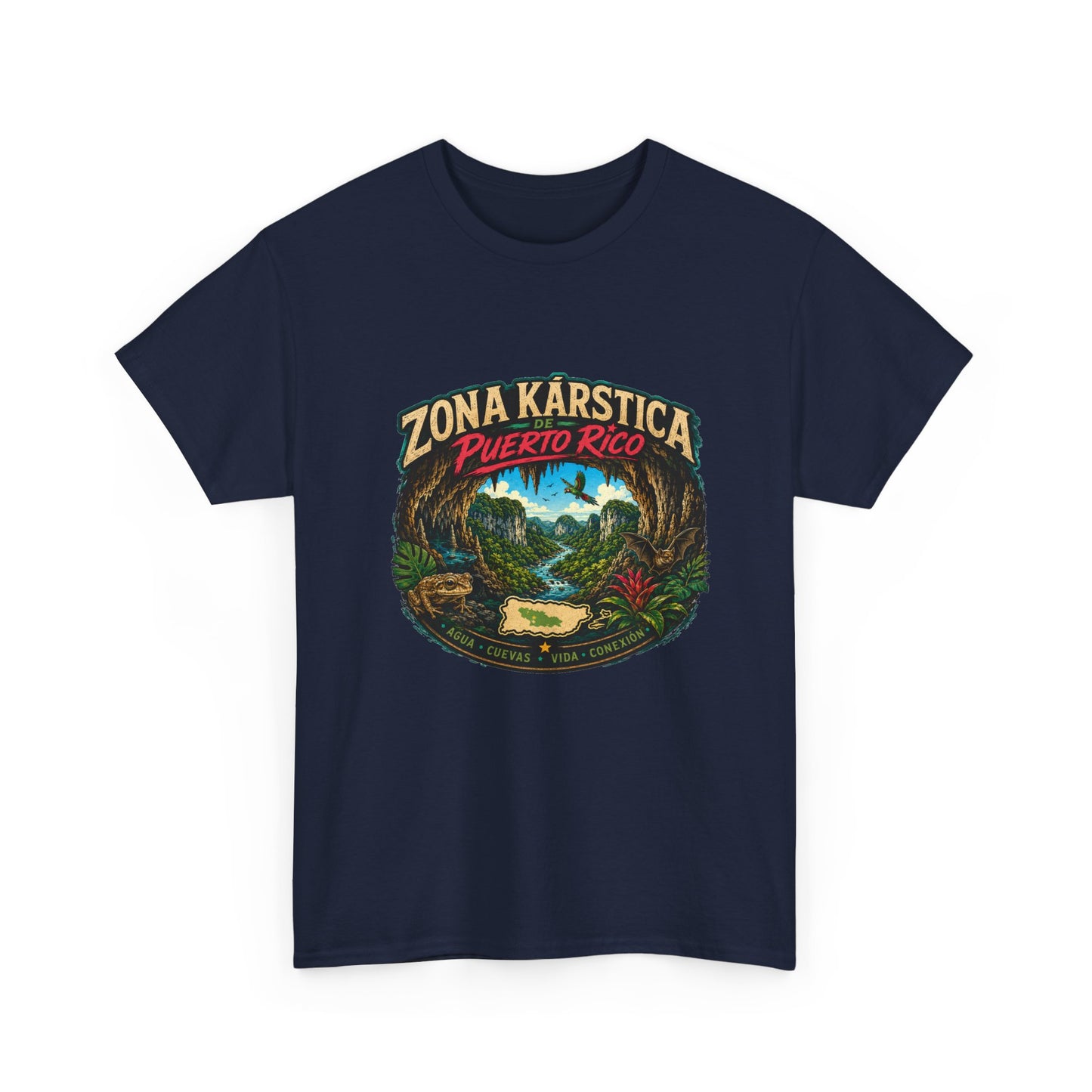 Puerto Rico Zona Kárstica T-Shirt — Tropical Cave & Rainforest Graphic Tee