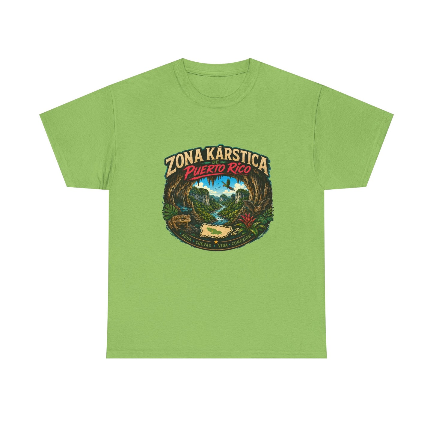 Puerto Rico Zona Kárstica T-Shirt — Tropical Cave & Rainforest Graphic Tee