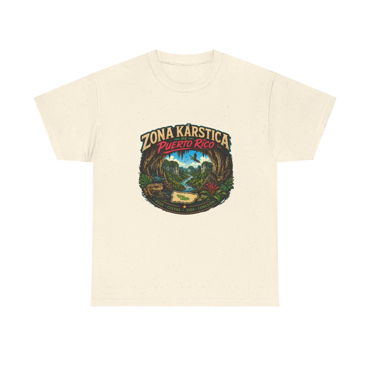 Puerto Rico Zona Kárstica T-Shirt — Tropical Cave & Rainforest Graphic Tee