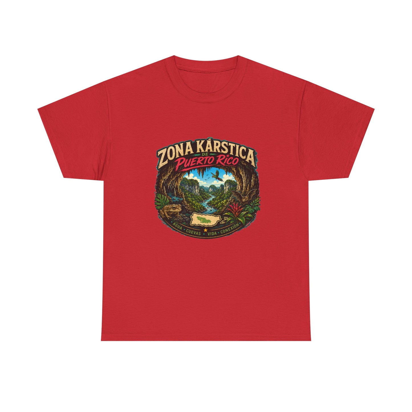 Puerto Rico Zona Kárstica T-Shirt — Tropical Cave & Rainforest Graphic Tee
