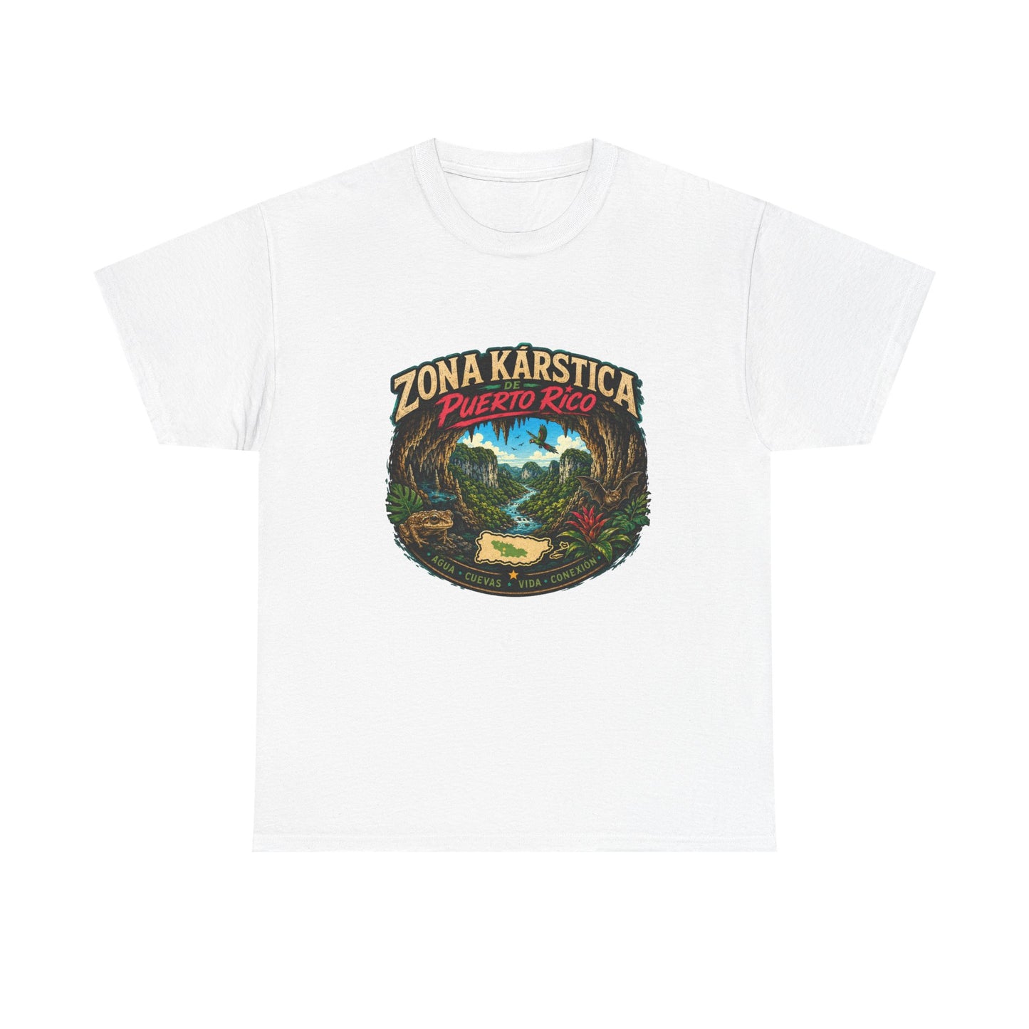 Puerto Rico Zona Kárstica T-Shirt — Tropical Cave & Rainforest Graphic Tee