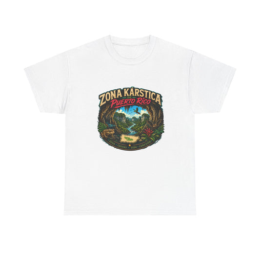 Puerto Rico Zona Kárstica T-Shirt — Tropical Cave & Rainforest Graphic Tee