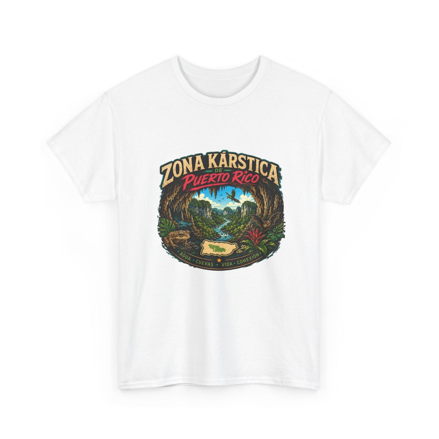 Puerto Rico Zona Kárstica T-Shirt — Tropical Cave & Rainforest Graphic Tee