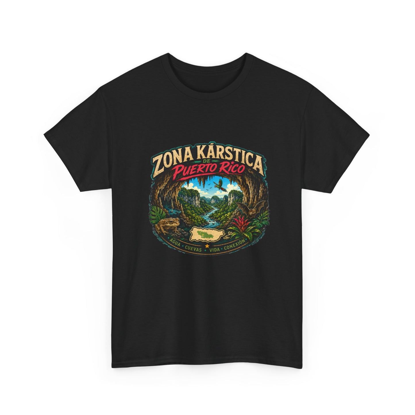 Puerto Rico Zona Kárstica T-Shirt — Tropical Cave & Rainforest Graphic Tee