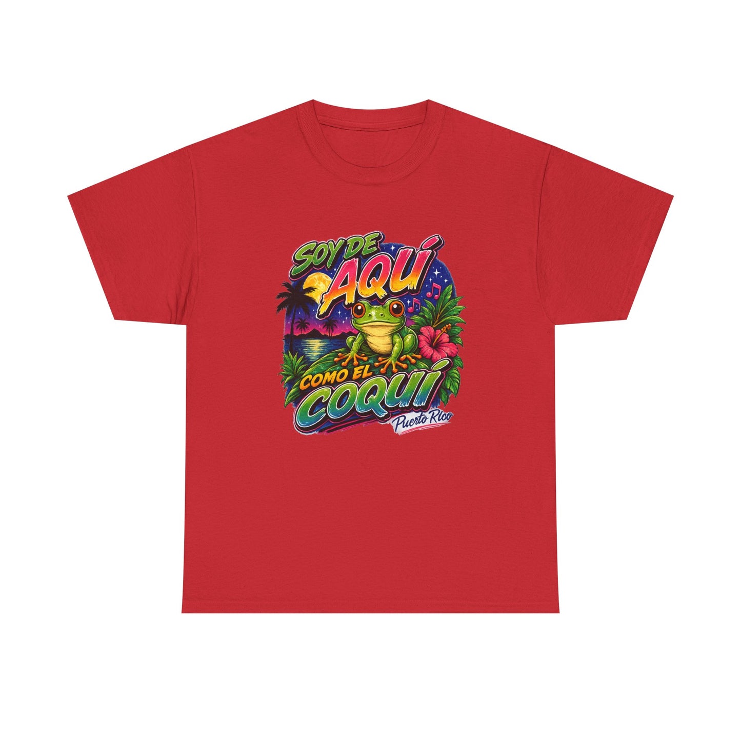 Soy De Aquí Como El Coco T-Shirt — Tropical Puerto Rico Graphic Tee