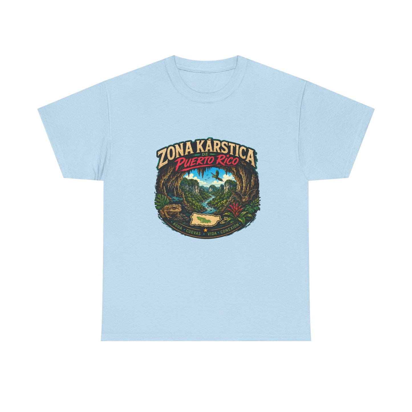 Puerto Rico Zona Kárstica T-Shirt — Tropical Cave & Rainforest Graphic Tee